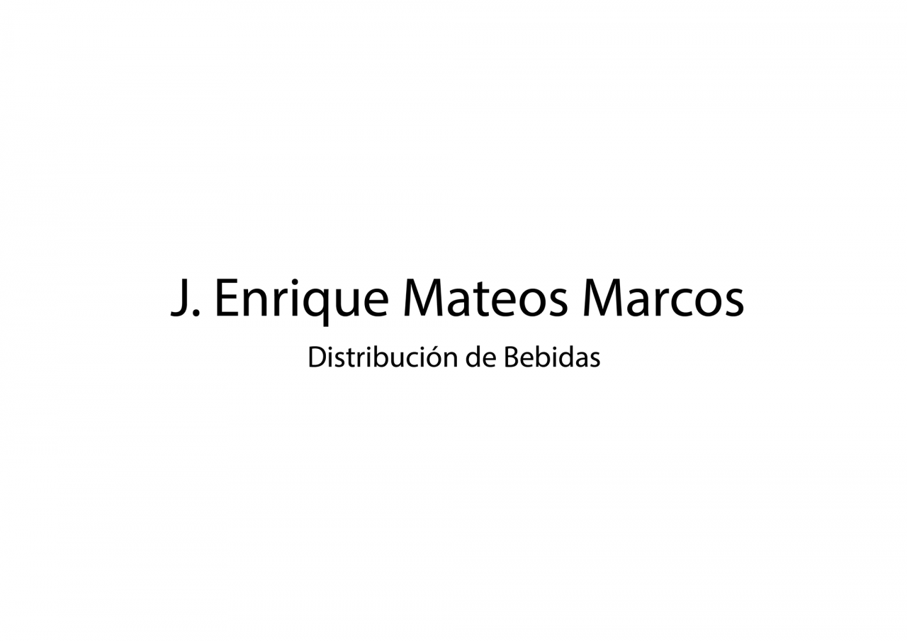 DISTRIBUCIONES J. ENRIQUE MATEOS