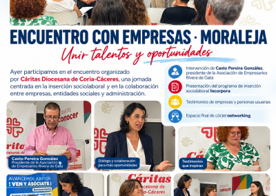 ENCUENTRO EMPRESAS CÁRITAS: UNIR TALENTO Y OPORTUNIDADES- SEPTIEMBRE 2026